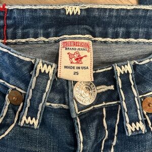 True Religion Indigo Jeans with White Stitching